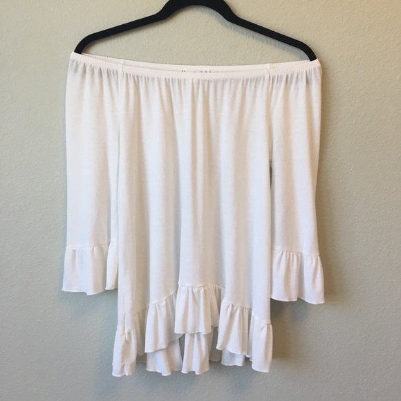 NWOT Cloud Chaser White Off the Shoulder Top - Picture 2 of 7
